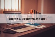 篮球种子队（篮球种子队怎么确定）