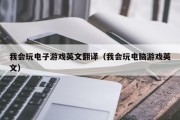 我会玩电子游戏英文翻译（我会玩电脑游戏英文）